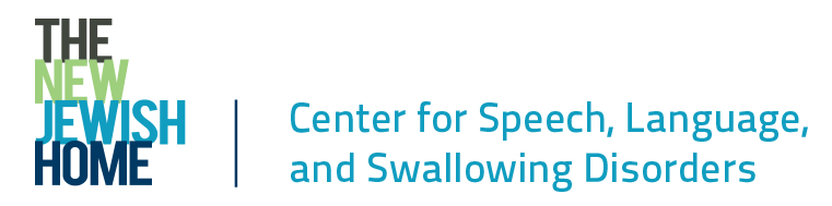 TNJH-Center-for-Speech-Language-and-Swallowing-Disorders-Logo Logo for The New Jewish Home’s Center for Speech, Language, and Swallowing Disorders. The text is in black, green, and blue fonts on a white background.